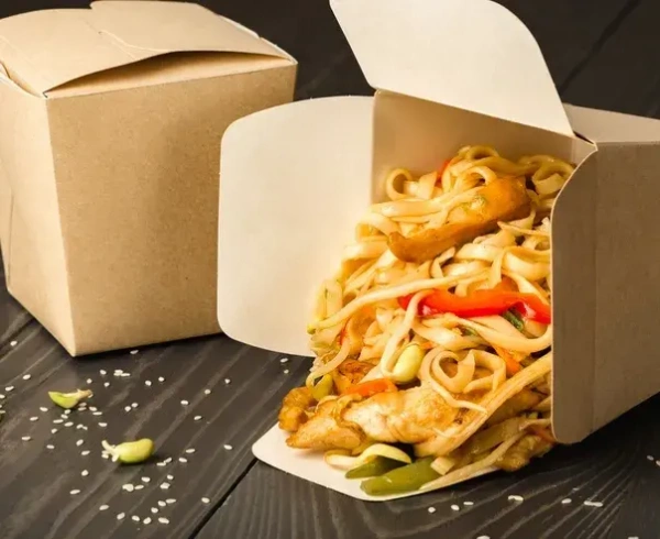 Контейнер крафт для лапши WOK 100x65x80 мм, 460 мл