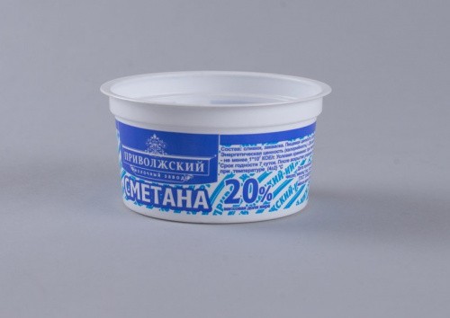 Стакан классика 200, PS/PP, белый